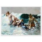 Tableau Undertow — Winslow Homer, tirage cadre blanc | INKONAL