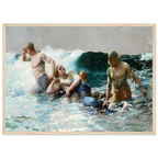 Tableau Undertow — Winslow Homer, tirage cadre bois | INKONAL