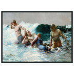 Tableau Undertow — Winslow Homer, tirage cadre noir | INKONAL