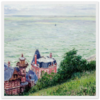 Tableau Villas à Trouville — Gustave Caillebotte, tirage cadre blanc | INKONAL