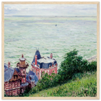 Tableau Villas à Trouville — Gustave Caillebotte, tirage cadre bois | INKONAL