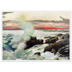 Tableau West Point, Prouts Neck — Winslow Homer, tirage cadre blanc | INKONAL