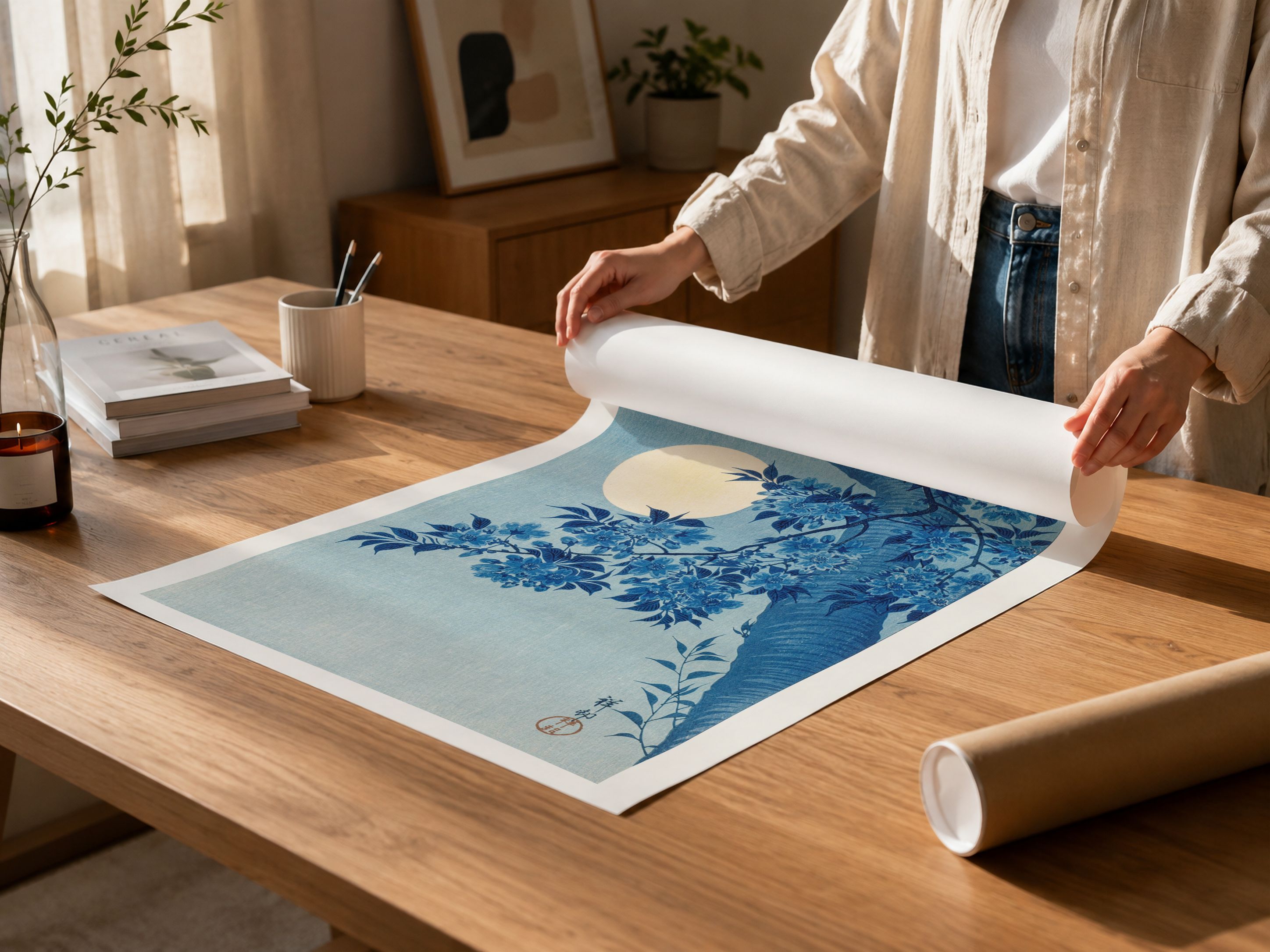 Papier d'art épais 200 g/m² : une œuvre d'art, pas un poster