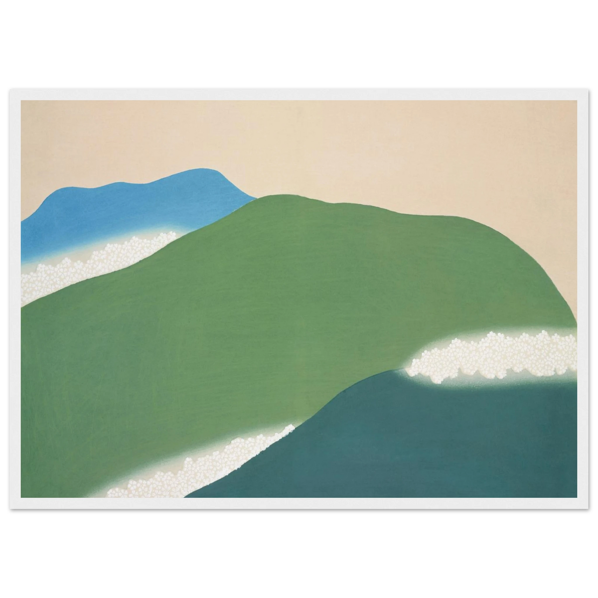 Estampe japonaise YOSHINO, Yoshino — Kamisaka Sekka, tirage encadré cadre blanc | INKONAL