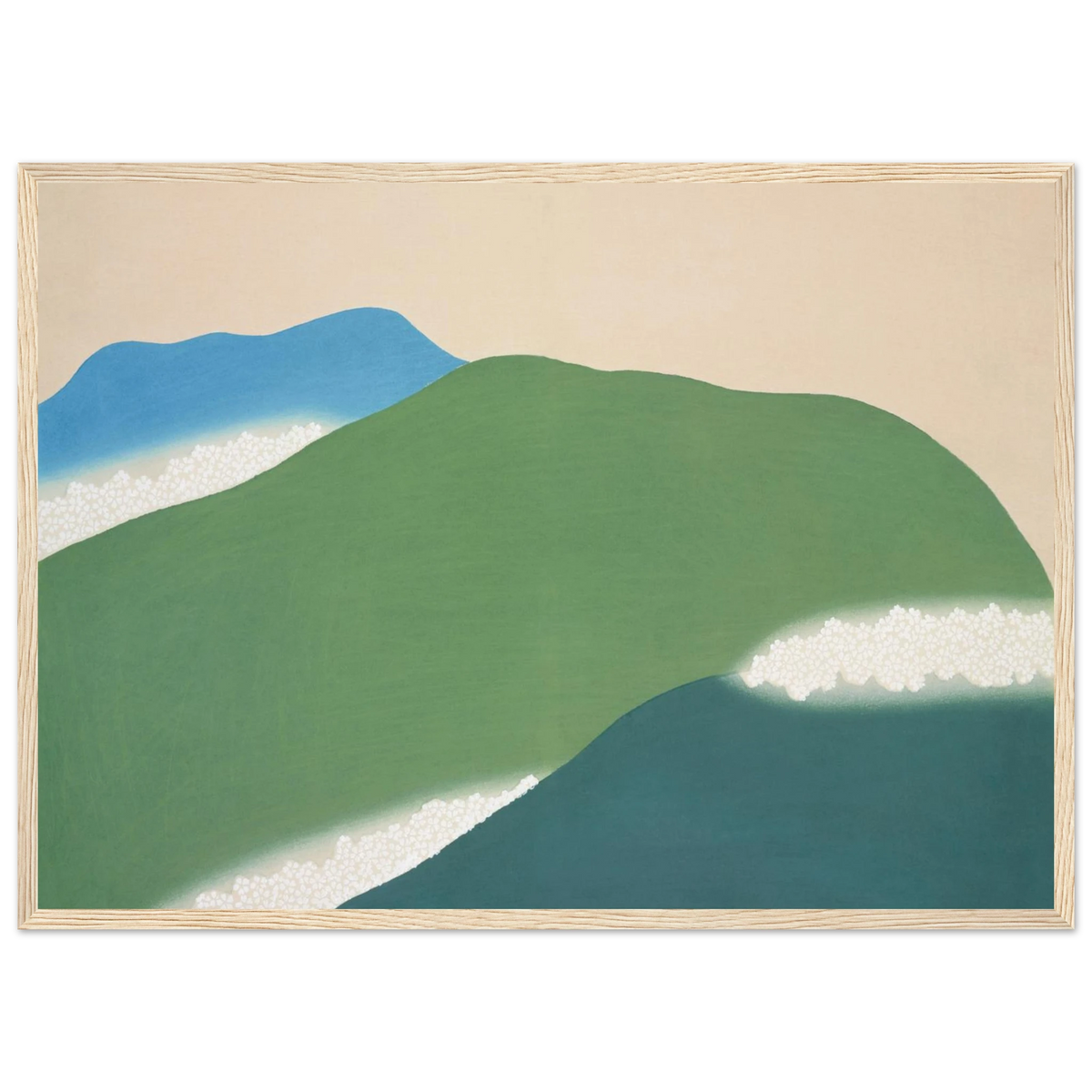 Estampe japonaise YOSHINO, Yoshino — Kamisaka Sekka, tirage encadré cadre bois | INKONAL